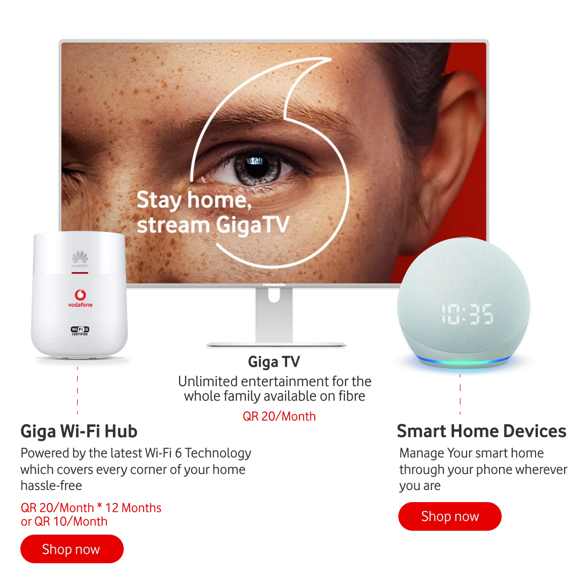 GigaTV with Prices for GigaHome Internet